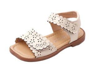 Sandale  Model Bella - Uni - Casual - Piele ecologica - Fete - Crem