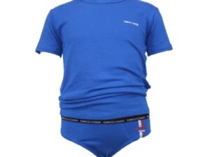 Set tricou si chiloti baieti  Ec4108 - Albastru deschis