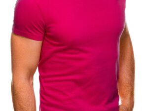 Tricou pentru barbati de baza Edoti S970 Roz inchis