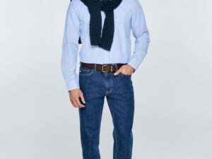 Camasa cu model in dungi si buzunar aplicat pe piept