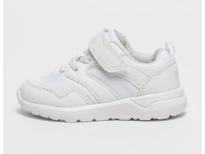 Pantofi sport de piele ecologica cu insertii de material textil Fogo - Alb