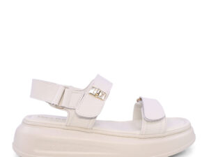 Sandale cu perimetru reglabil femei Luca di Gioia bej din piele naturală 3847ds102be