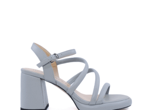 Sandale cu toc și platformă femei Luca di Gioia azzuro din piele 1267DS4410AZ