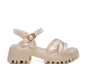 Sandale femei Luca di Gioia aurii din piele 1297DS1282AU