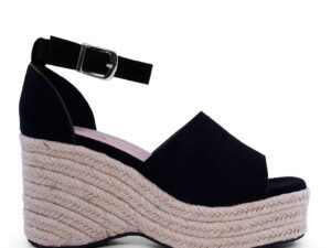 Sandale femei Solo Donna negre cu platformă 1167DS1310VN