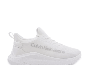 Sneakers femei Calvin Klein Jeans albi cu logo lateral 2377DPS1303A