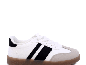 Sneakers Benvenuti albi cu detalii negre  1411FP0329A