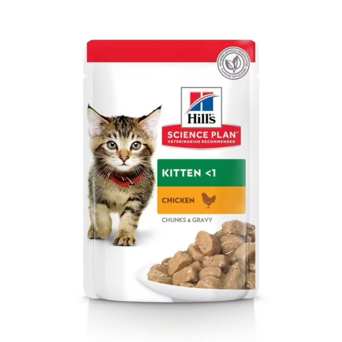 Reducere 25% - HILL'S SCIENCE PLAN Kitten, Pui, plic hrană umedă pisici junior, (în sos), 85g HILL'S SCIENCE PLAN Kitten, Pui, plic hrană umedă pisici junior, (în sos), bax, 85g x 12buc 1 HILL'S SCIENCE PLAN Kitten