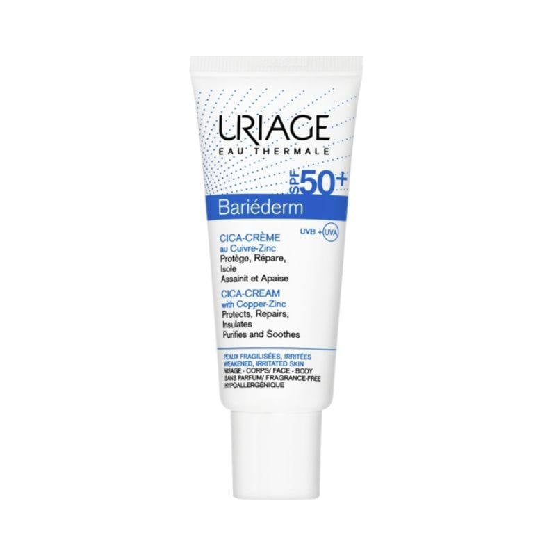 Reducere 22% - Crema reparatoare cu SPF 50+ Bariederm Cica, 40 ml, Uriage 1 Crema reparatoare cu SPF 50+ Bariederm Cica