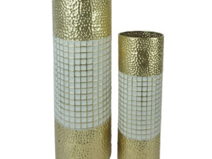 Set 2 vaze Tripo Auriu 20x20x61 cm