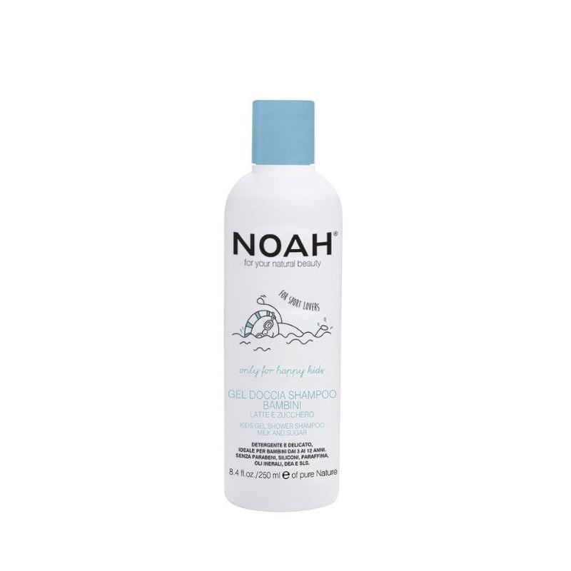 Reducere 15% - Noah Gel de dus si sampon cu lapte & zahar pentru copii, 250 ml 1 Noah Gel de dus si sampon cu lapte & zahar pentru copii