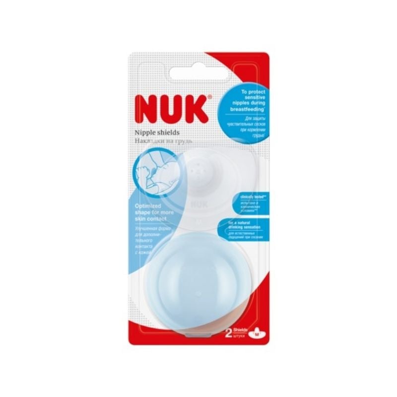 Reducere 15% - NUK Aparatori san silicon, marimea M, 2 bucati 1 NUK Aparatori san silicon