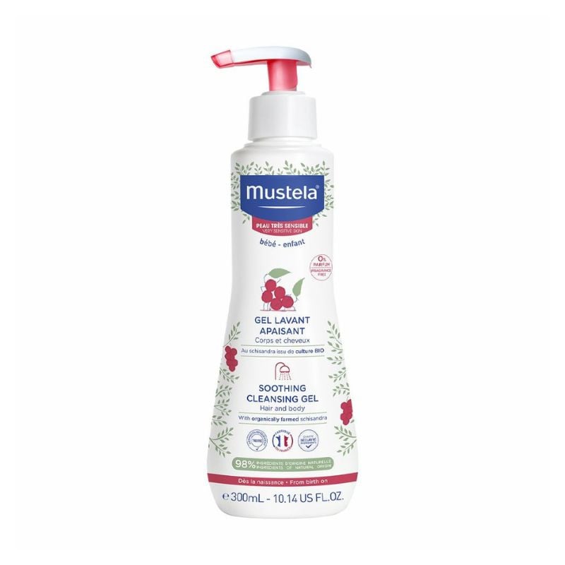 Reducere 20% - Gel curatare calmant pentru piele sensibila, 300ml, Mustela 1 Gel curatare calmant pentru piele sensibila