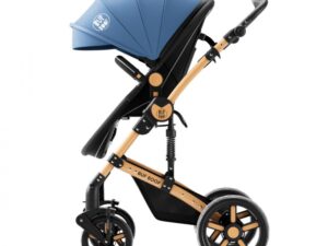 Carucior pentru copii Buf Boof A1 Deluxe Blue 2 in 1 reversibil 0-36 luni