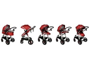 Carucior 2 in 1 reversibil S-18 Buf Boof Linen Red 0-36 luni