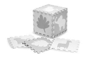 Covoras de joaca Puzzle Momi Zawi 150x150 cm Grey