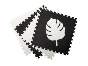 Covoras de joaca puzzle Momi Feli 120x120 cm black