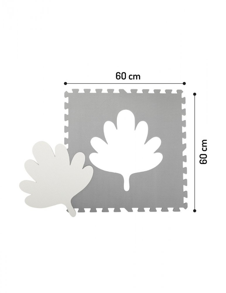 Reducere 65% - Covoras de joaca puzzle Momi Feli 120x120 cm grey 2 Reducere 65% - Covoras de joaca puzzle Momi Feli 120x120 cm grey - imagine 2