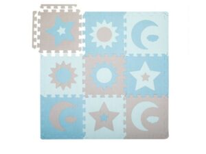 Covoras de joaca puzzle Momi Nebe 93 x 93 cm Blue