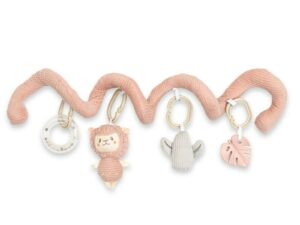 Jucarie interactiva New Baby spirala Lama pentru patut sau carucior fara BPA 0 luni+ multicolor