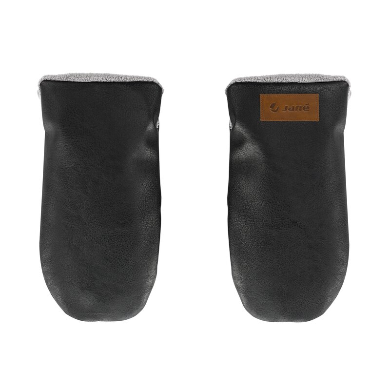 Reducere 47% - Manusi magnetice pentru carucior Jane Black pentru vremea rece, interior din fleece si exterior imitatie piele 1 Manusi magnetice pentru carucior Jane Black pentru vremea rece