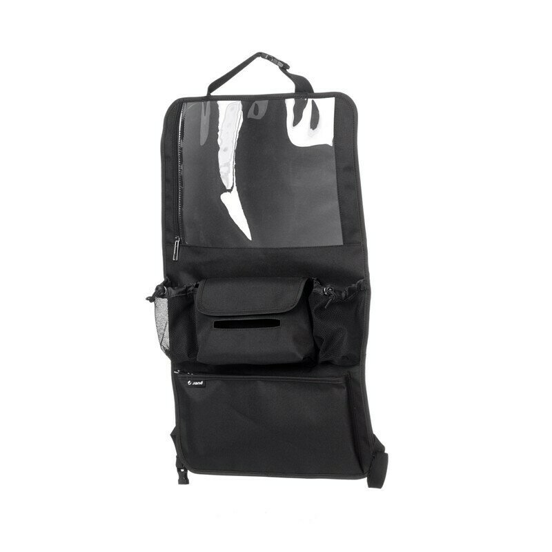 Reducere 47% - Organizator auto, Jane, Cu suport pentru tableta, Cu multiple buzunare, 2 x 38 x 64 cm, Black 1 Organizator auto
