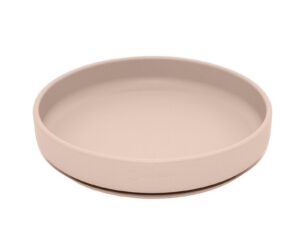 Set de hranire PetiteMars cu farfurie bol si tacamuri din silicon fara BFA bej