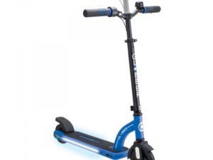Trotineta electrica Globber E-Motion 11 Blue autonomie 9-11 km ghidon reglabil echipat cu lanterna LED si clopotel