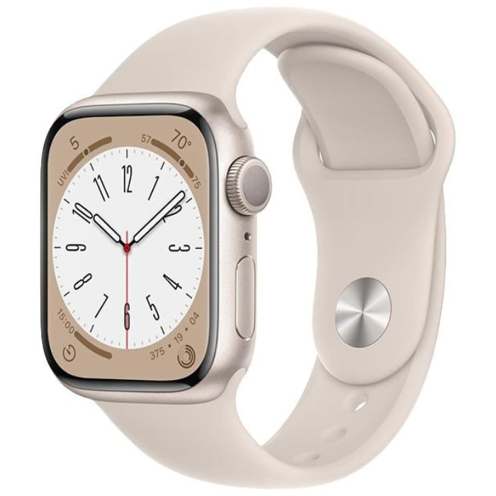 Reducere 64% - Apple Watch Series 8 2022, GPS, Aluminium 41mm N/A Starlight Excelent 1 Apple Watch Series 8 2022