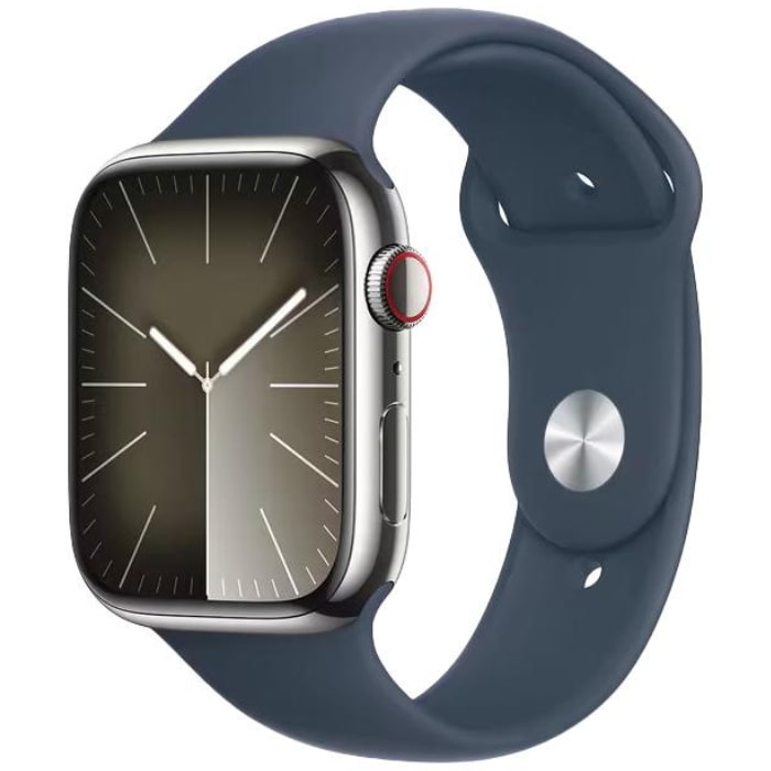 Reducere 48% - Apple Watch Series 9 2023, GPS + Cellular, Stainless Steel 45mm N/A Silver Excelent 1 Apple Watch Series 9 2023