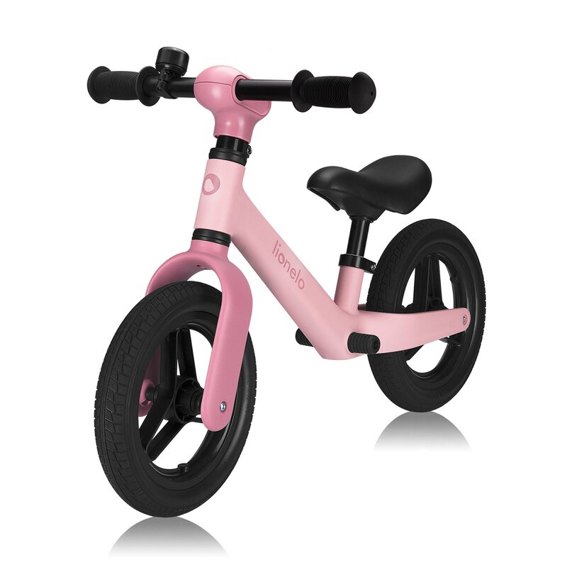 Reducere 45% - Bicicleta fara pedale, Lionelo, Toni, Cu ghidon si sa reglabile, Ultra usoara, 2.8 Kg, 18 luni+, Sustine 30 kg, Conform cu standardul EN71-1/2/3, Certificata TUV SUD, Roz 1 Bicicleta fara pedale