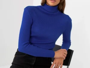 Bluza Emily Cornflower cu guler ...