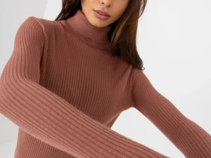 Bluza Emily Powder cu guler inalt
