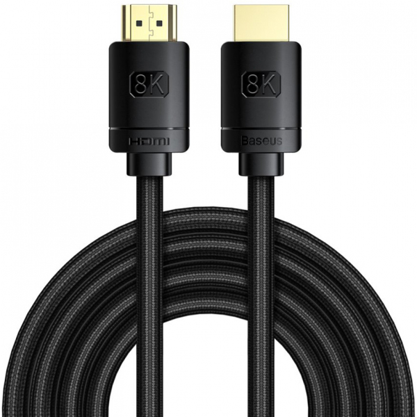Reducere 6% - Cablu Video Baseus High Definition, HDMI - HDMI, 8K, 3m, Negru CAKGQ-L01 1 Cablu Video Baseus High Definition