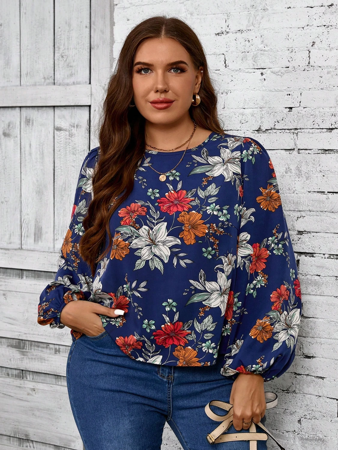 Reducere 55% - Camasa cu imprimeu floral 1 Camasa cu imprimeu floral