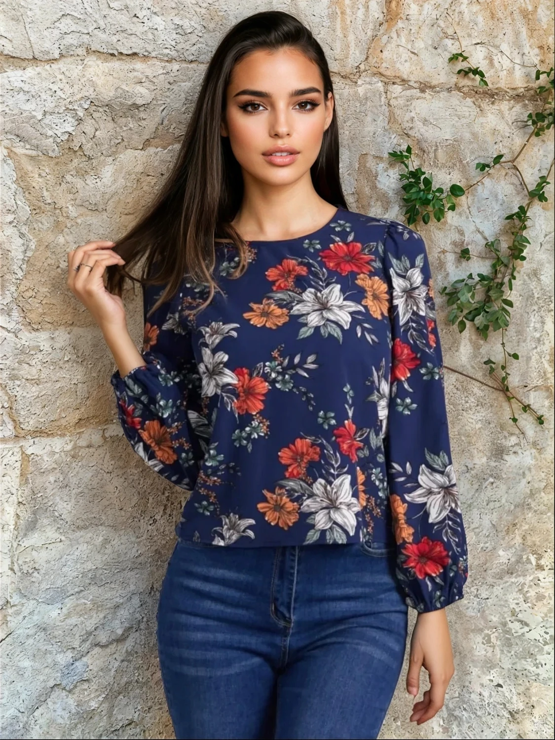 Reducere 55% - Camasa cu imprimeu floral 2 Reducere 55% - Camasa cu imprimeu floral - imagine 2