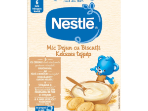 Cereale mic dejun cu biscuiti si lapte