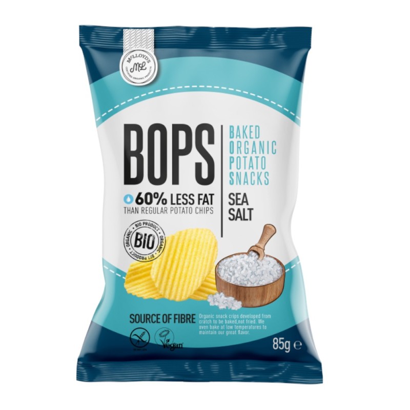 Reducere 14% - Chipsuri din Cartofi cu Sare de Mare Eco, McLloyd's, 85 g 1 Chipsuri din Cartofi cu Sare de Mare Eco