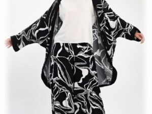 Compleu 3 piese cu bluza alba