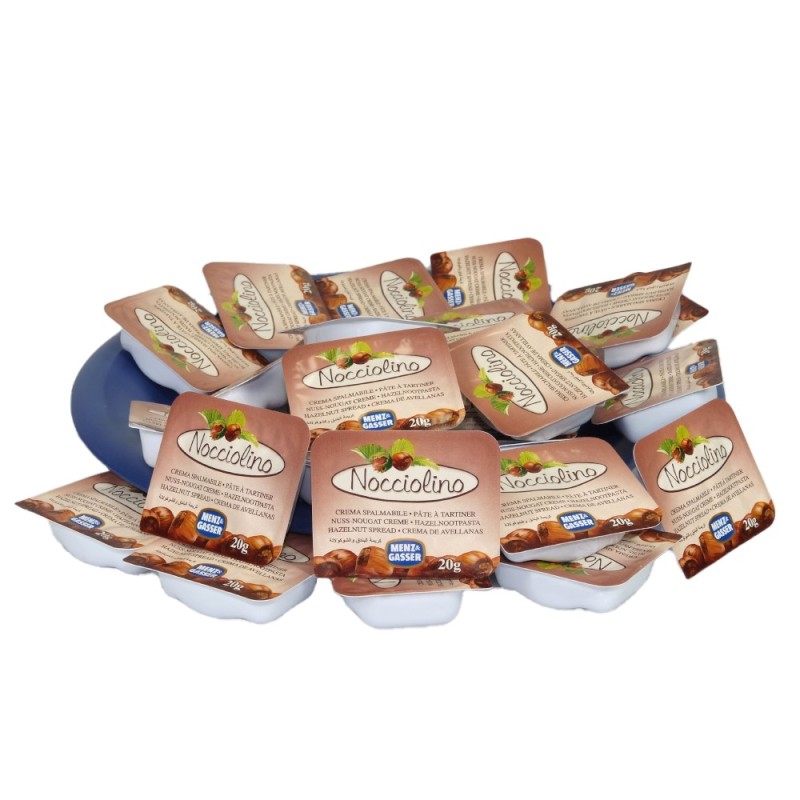 Reducere 14% - Crema de Alune Nocciollino Portionata, Menz and Gasser, 120 x 20 g 1 Crema de Alune Nocciollino Portionata