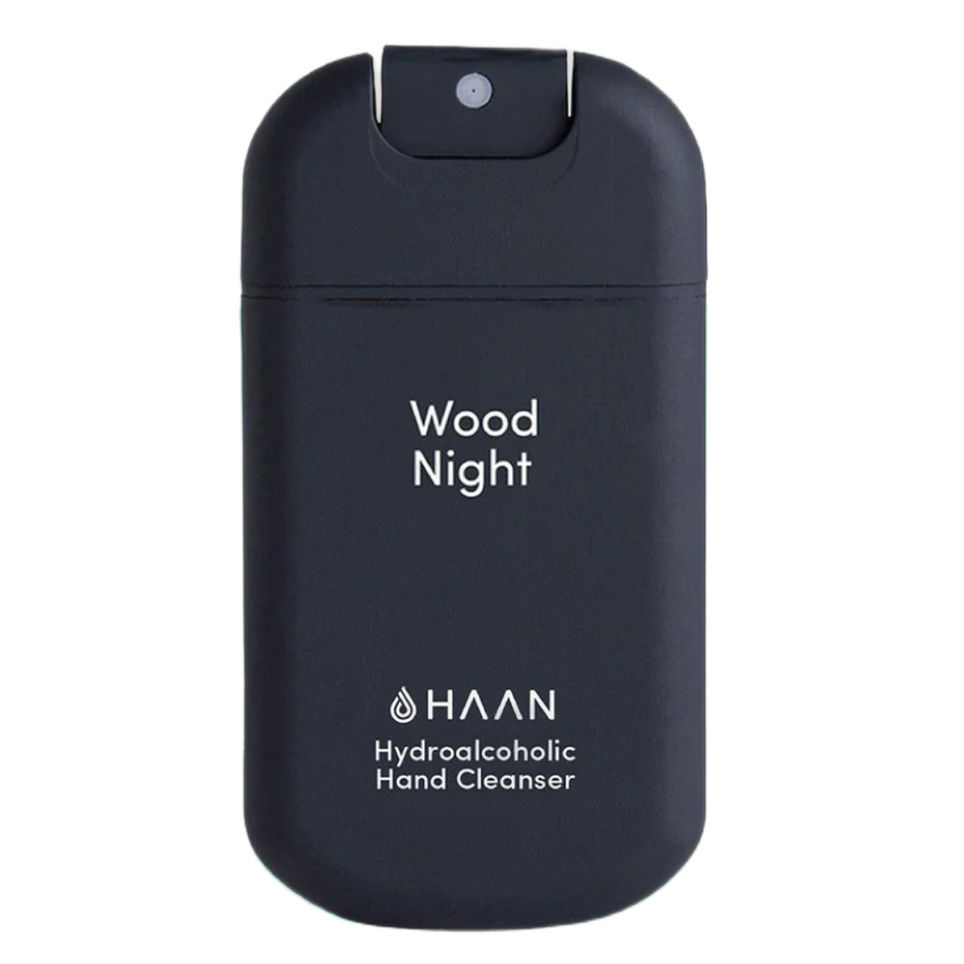 Reducere 20% - Gel igienizant pentru maini Wood Night, 30ml, Haan 1 Gel igienizant pentru maini Wood Night