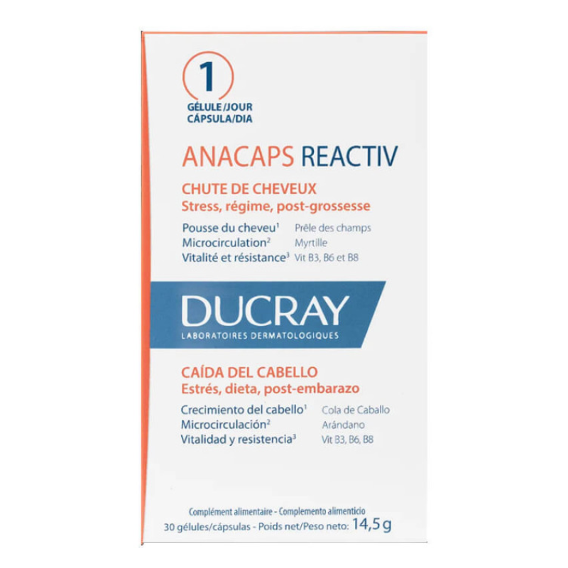 Reducere 20% - Anacaps Reactiv, 30 capsule, Ducray 1 Anacaps Reactiv