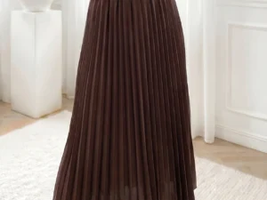 fusta-midi-plisata-maro-ciocolatiu-cu-talie-elastica-3
