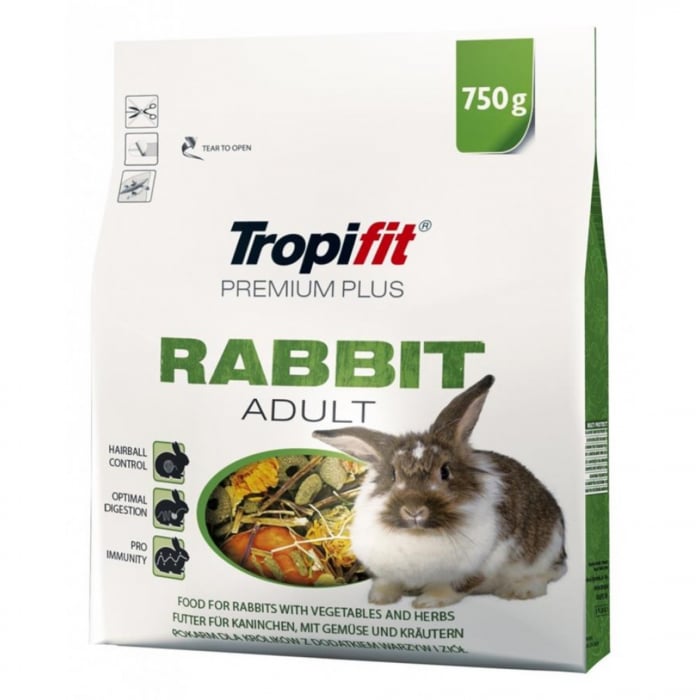 Reducere 28% - Hrana pentru iepure adult Tropifit Premium Plus Rabbit Adult, 2.5 kg 1 Hrana pentru iepure adult Tropifit Premium Plus Rabbit Adult