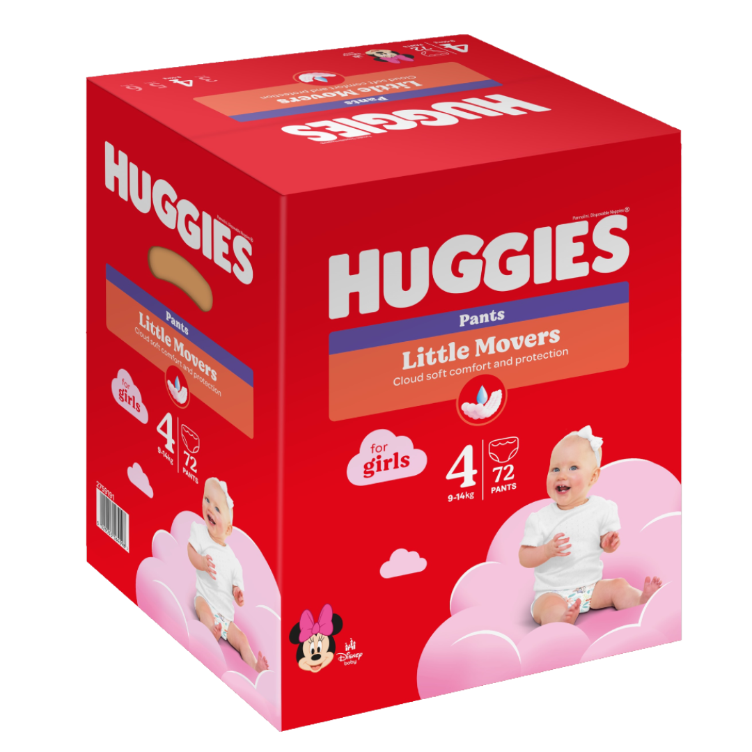 Reducere 25% - Scutece chilotel, Fetite, Marimea 4, 9-14 kg, 72 bucati, Huggies 1 Scutece chilotel