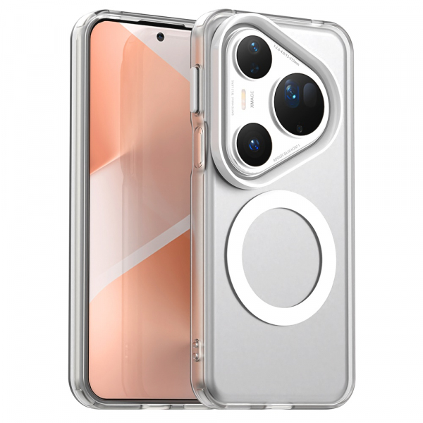 Reducere 33% - Husa MagSafe pentru Huawei Pura 80 Ultra, Techsuit, CandyCase, Alba 1 Husa MagSafe pentru Huawei Pura 80 Ultra