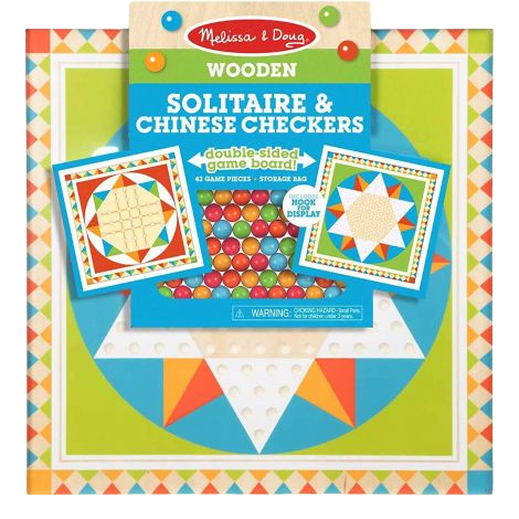 Reducere 49% - Joc de societate 2 in 1 Solitaire si Sah chinezesc - Melissa & Doug 1 Joc de societate 2 in 1 Solitaire si Sah chinezesc - Melissa & Doug