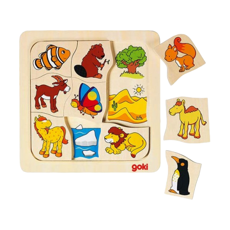 Reducere 39% - Joc puzzle de asociere Casutele animalelor 2 1 Joc puzzle de asociere Casutele animalelor 2