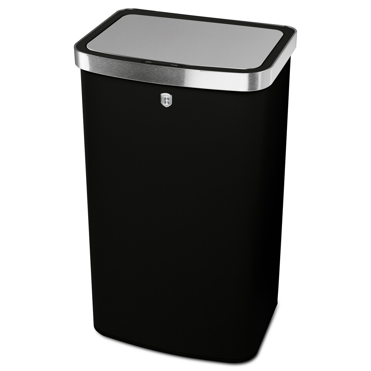 Reducere 29% - Cos de gunoi cu senzor Berlinger Haus, Matte Black, 38.5x28.5x65 cm, 60 L, otel, negru mat 1 Cos de gunoi cu senzor Berlinger Haus