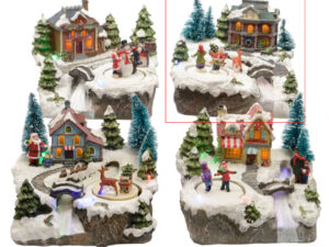 Decoratiune luminoasa Kids and deer
